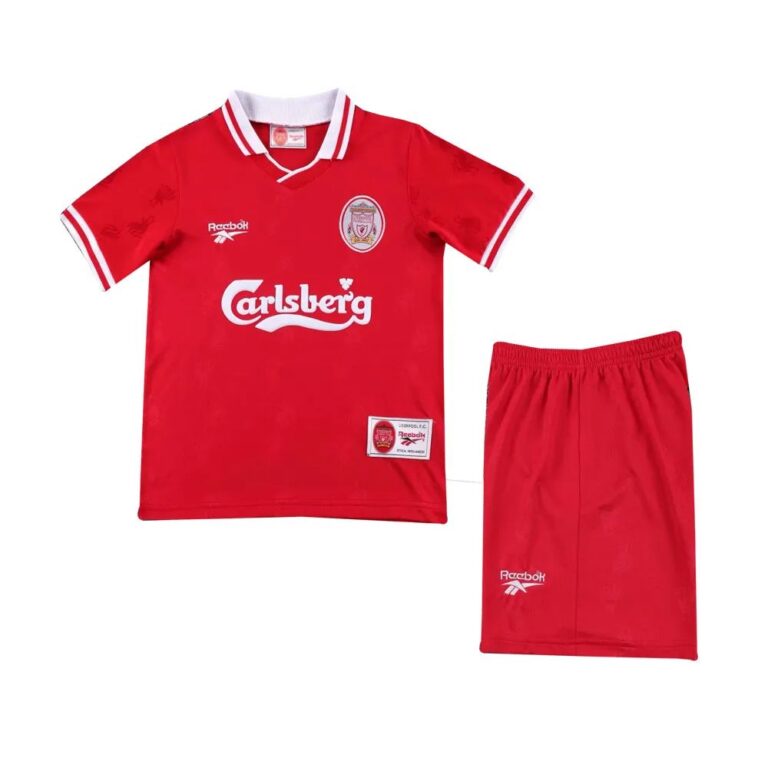 Liverpool FC 1996-97 home kid kit retro