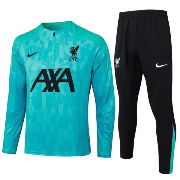 Liverpool FC 2024-25 turquoise black training suit