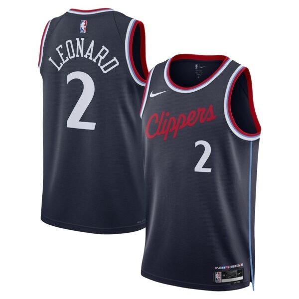 Los Angeles Clippers 2024-25 navy, icon edition leonard jersey