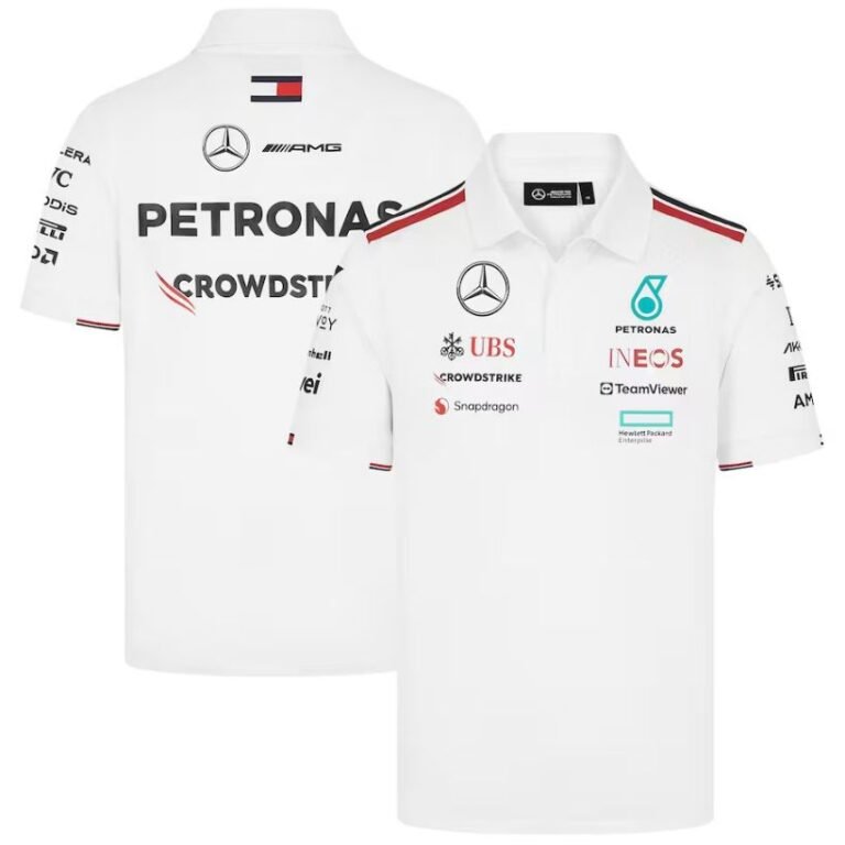 Mercedes AMG Team 2024 Petronas white, F1 polo