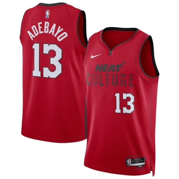 Miami Heat 2024-25 red, city edition adebayo jersey