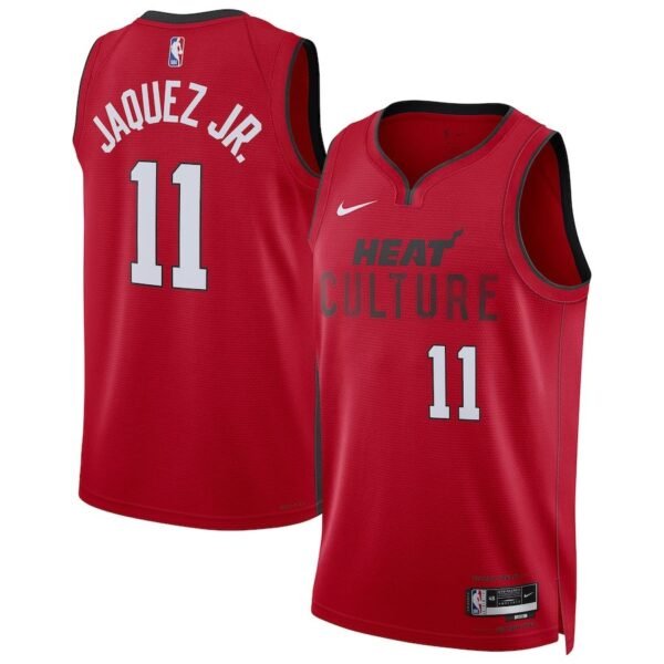 Miami Heat 2024-25 red, city edition jaquez jr jersey