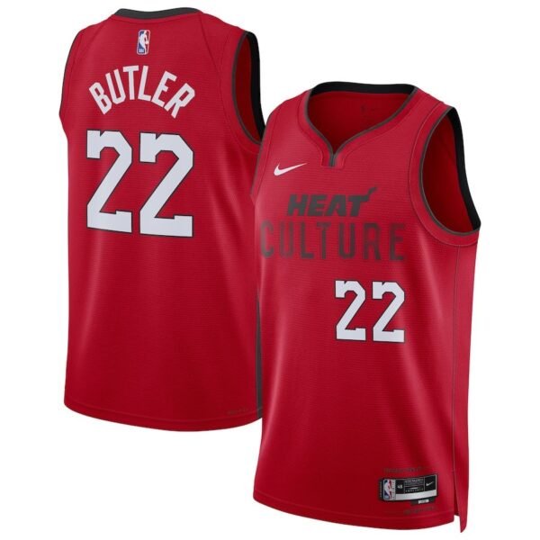 Miami Heat 2024-25 red, city edition butler jersey