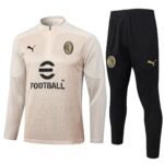 Milan AC 2024-25 cream black gold training suit