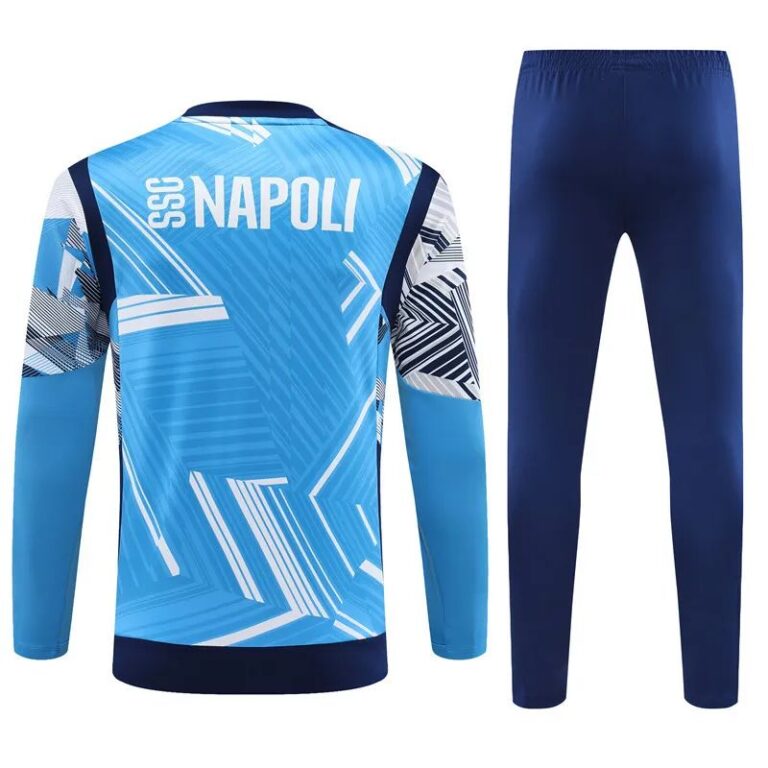 Napoli SSC 2024-25 light blue white kid training suit