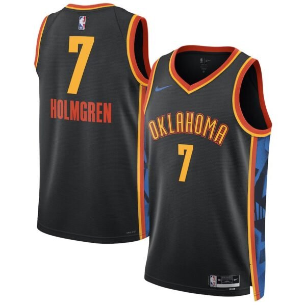 Oklahoma City Thunder 2024-25 black, city edition holmgren jersey