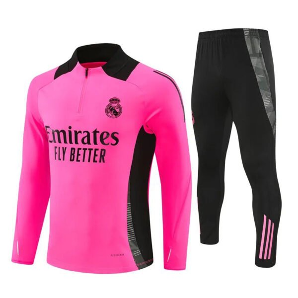 Real Madrid 2024-25 pink black training suit