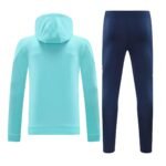 Real Madrid 2024-25, turquoise hoodie training suit