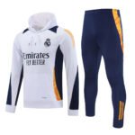 Real Madrid 2024-25 white navy orange hoodie training suit