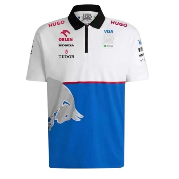 Red Bull Team 2024 Honda white blue, F1 polo