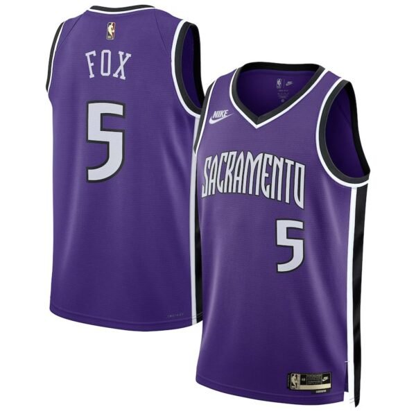 Sacramento Kings 2024-25 purple, classic edition fox jersey