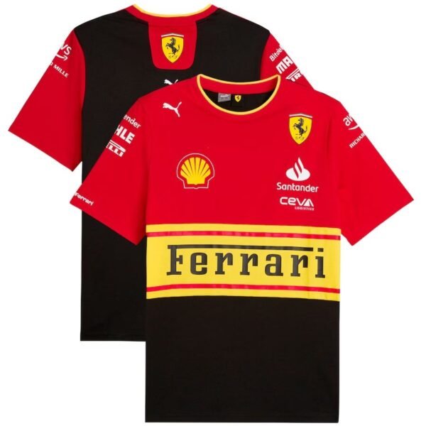 Scuderia Team 2024 Ferrari red black yellow, F1 shirt