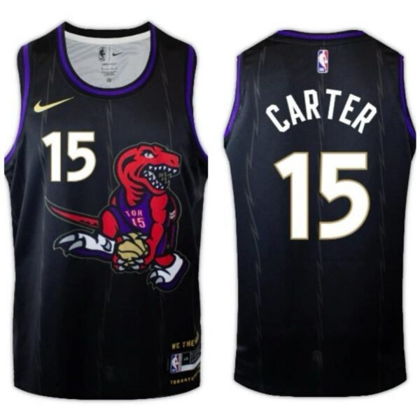 Toronto Raptors 2024-25 black, city edition vince carter jersey