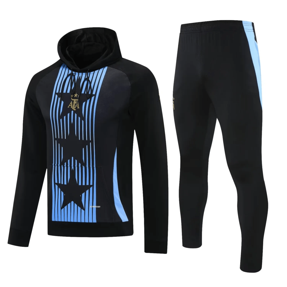 argentina 2024 black hoodie training suit 100