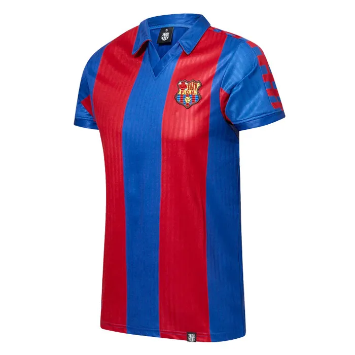 barcelona fc 1990 92 home retro jersey 100