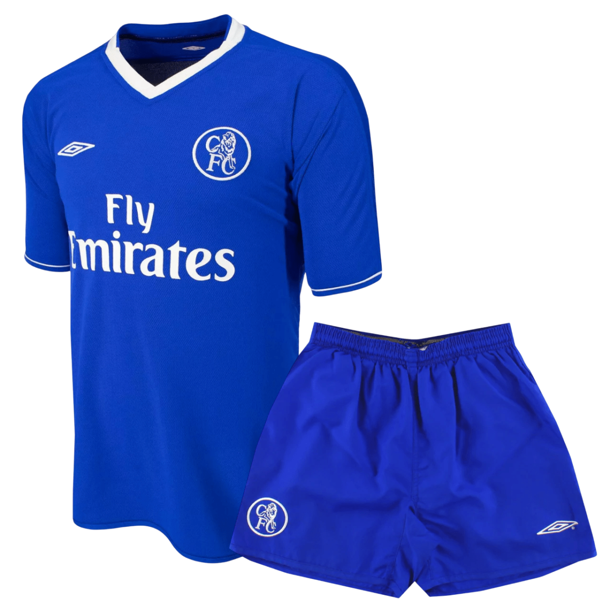 chelsea fc 2003 05 home kid kit retro 100