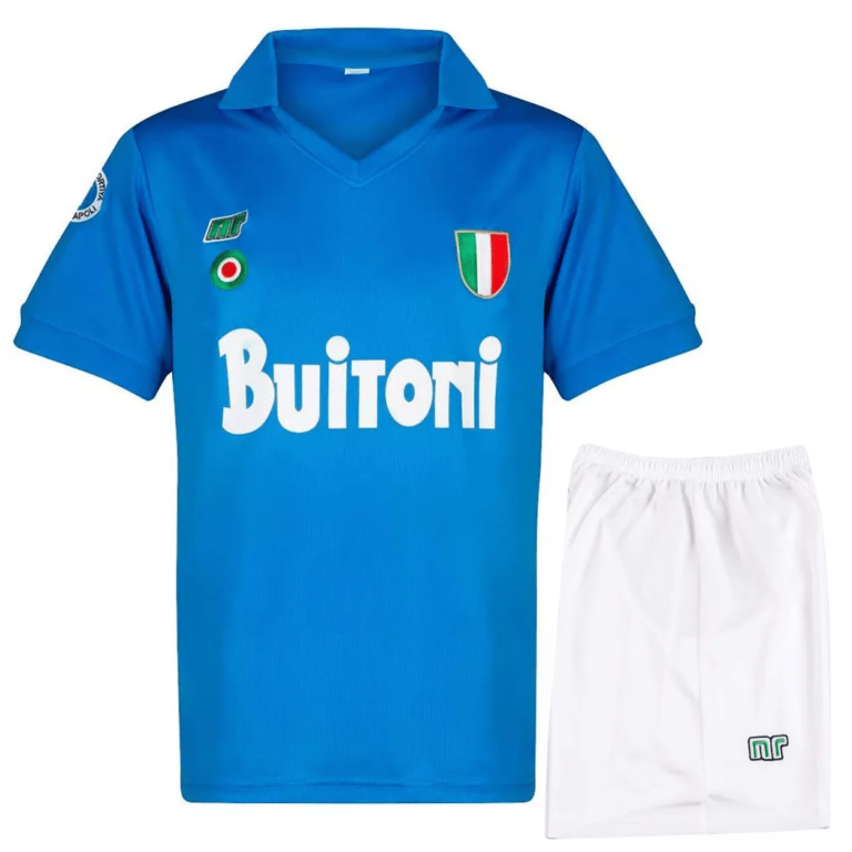 napoli 1987 88 home kid kit retro 100