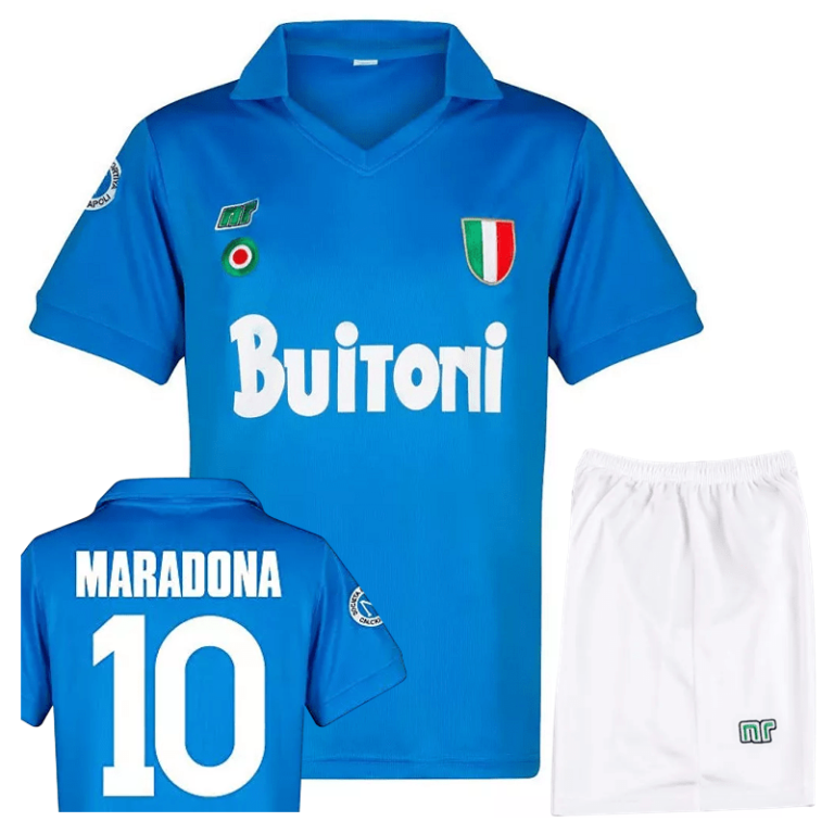 napoli 1987 88 home maradona kid kit retro 100