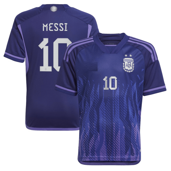 Argentina 2022 Away, Messi Retro Jersey