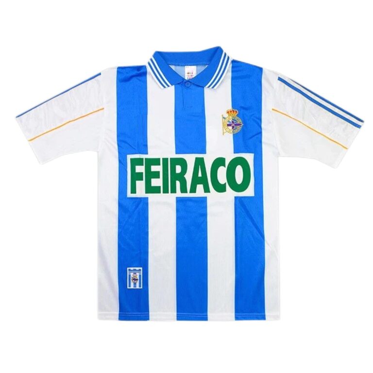 deportivo la coruna 1999 00 home retro jersey 100 1