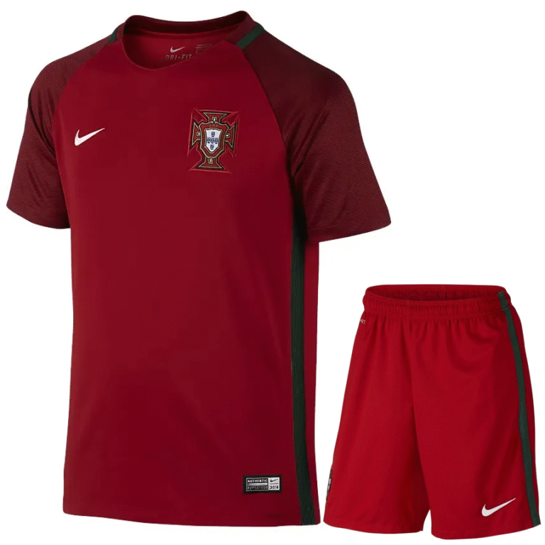 portugal 2016 home retro kid kit 100