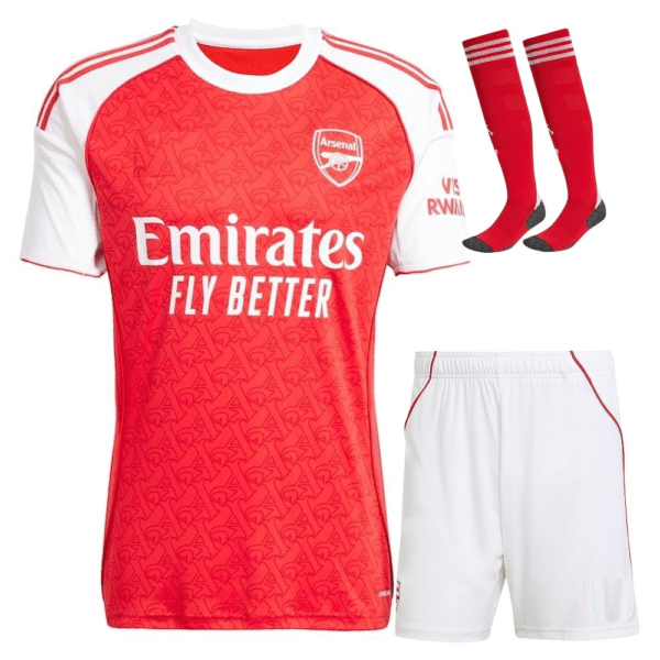 Arsenal FC 2025-26 Home, Full Kid Kit