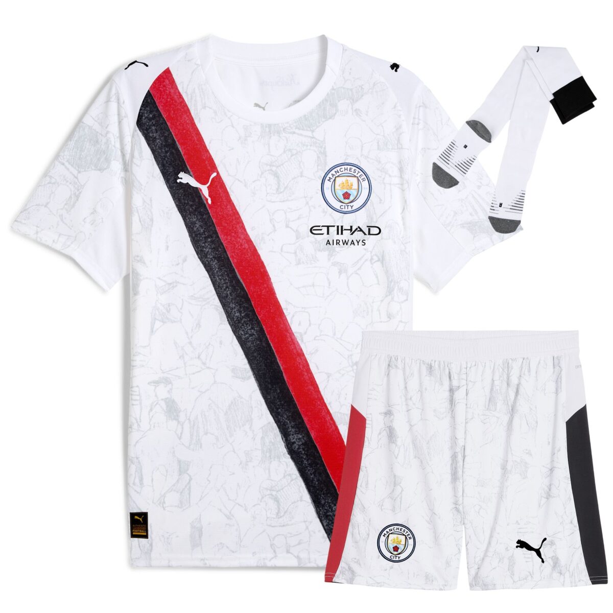 manchester city 2025 26 away full kid kit 100
