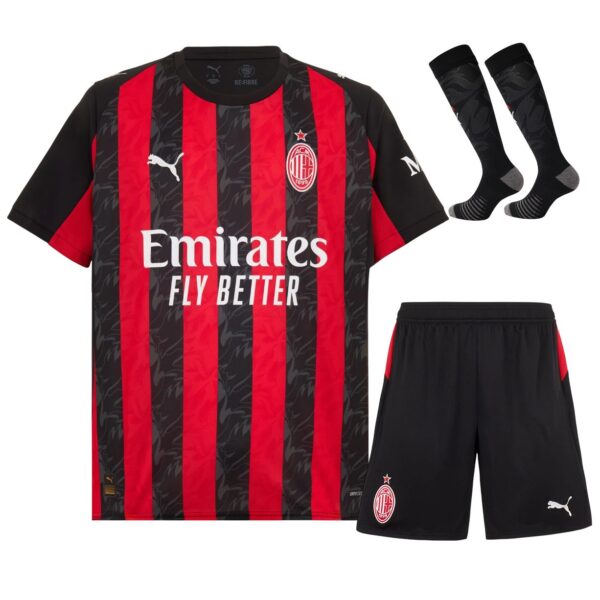 Milan AC 2025-26 Home, Full Kid Kit