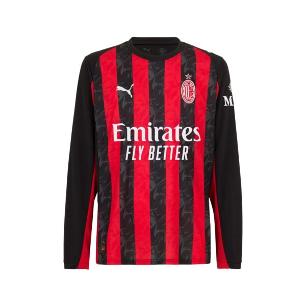 Milan AC 2025-26 Home, Long Sleeve Jersey
