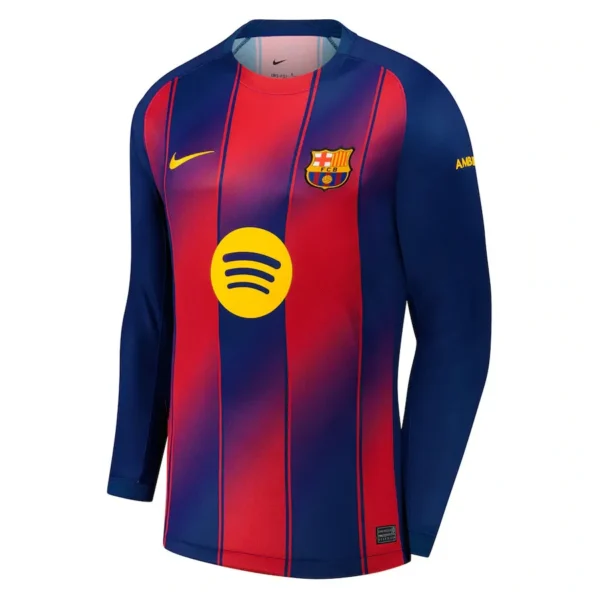 Barcelona FC 2025-26 Home, Long Sleeve Jersey