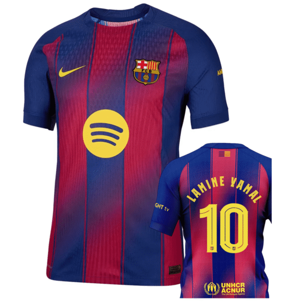 Barcelona FC 2025-26 Home, Lamine Yamal Game Version Jersey