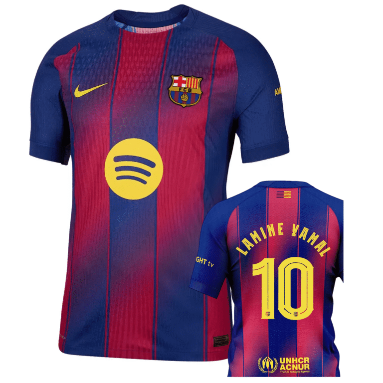 barcelona fc 2025 26 home yamal game version jersey 100