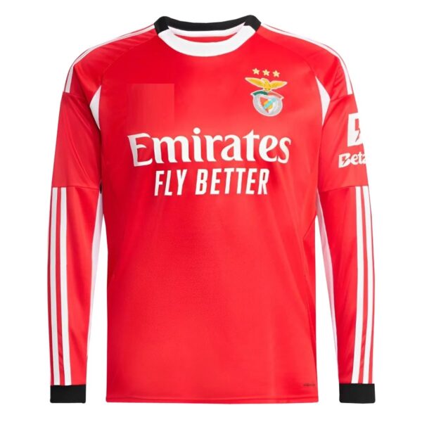 Benfica SL 2025-26 Home, Long Sleeve Jersey