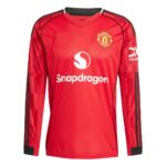 Manchester United 2025-26 Home, Long Sleeve Jersey