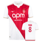 Monaco AS 2025-26 Home, Pogba Jersey