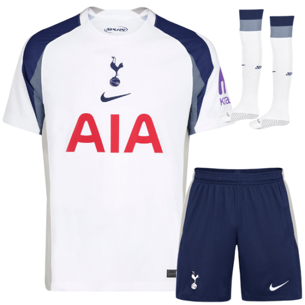 Tottenham Hotspur 2025-26 Home, Full Kid Kit
